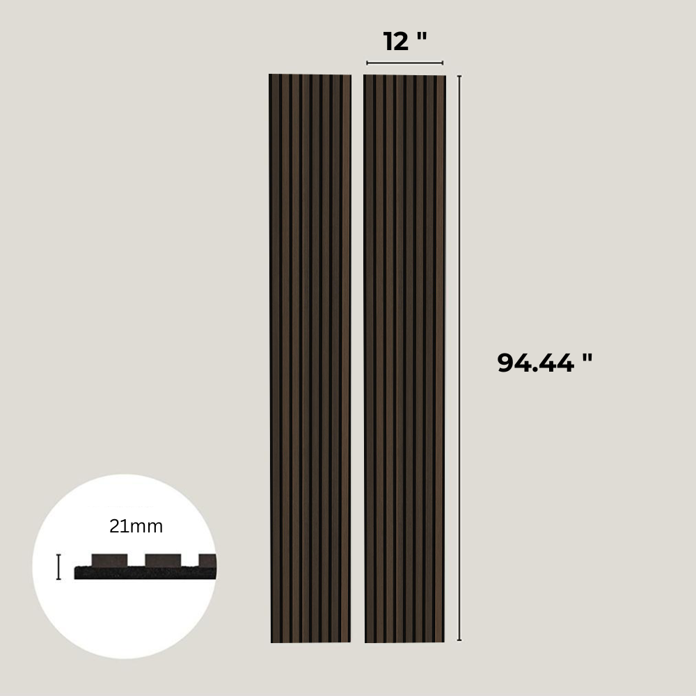 Brown Oak Smoke Wood Panel Wall – 100% Real Oak Finish