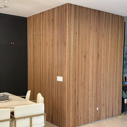 Natural Oak Acoustic Slat Wood Wall Panels - 100% Real Oak Finish