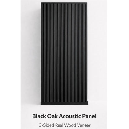 Premium 3-Sided Wood Veneer Acoustical Panels – Black