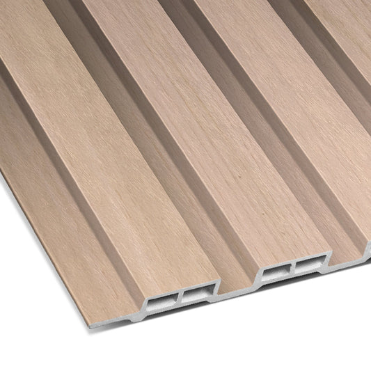 Bleached Oak Carbon Slated Panel 9.5′ x 6″