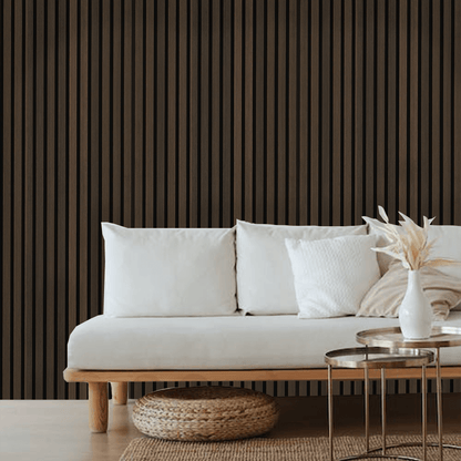 Brown Oak Smoke Wood Panel Wall – 100% Real Oak Finish
