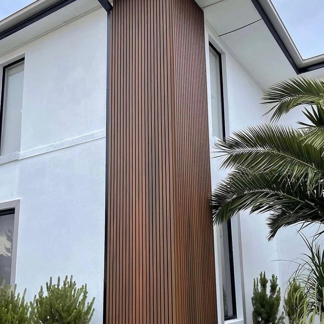 Wood Tech Exterior Siding Wall Panels (Walnut Brown) - All Parts