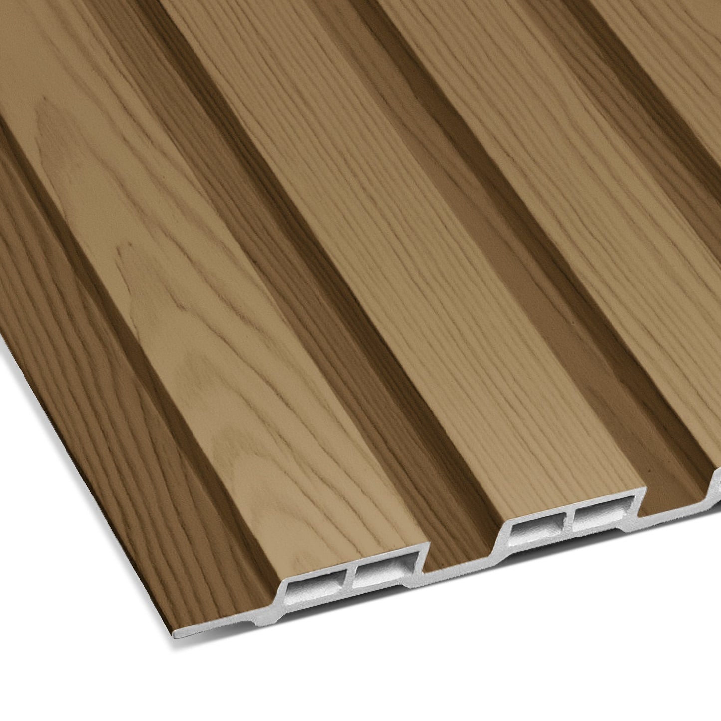 Warm Natural Oak Carbon Slated Panel 9.5′ x 6″