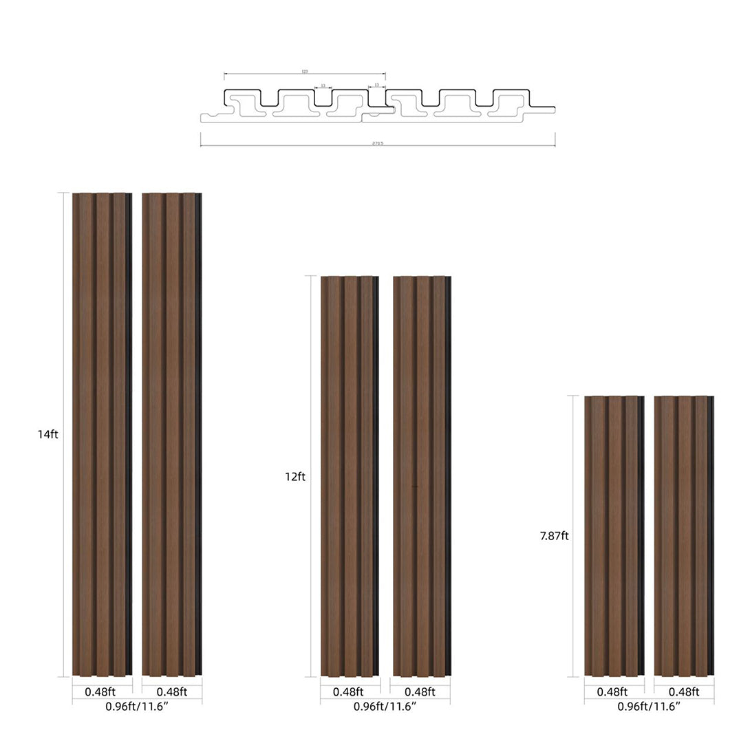Wood Tech Siding Exterior Wall Panel - Teak Light Brown