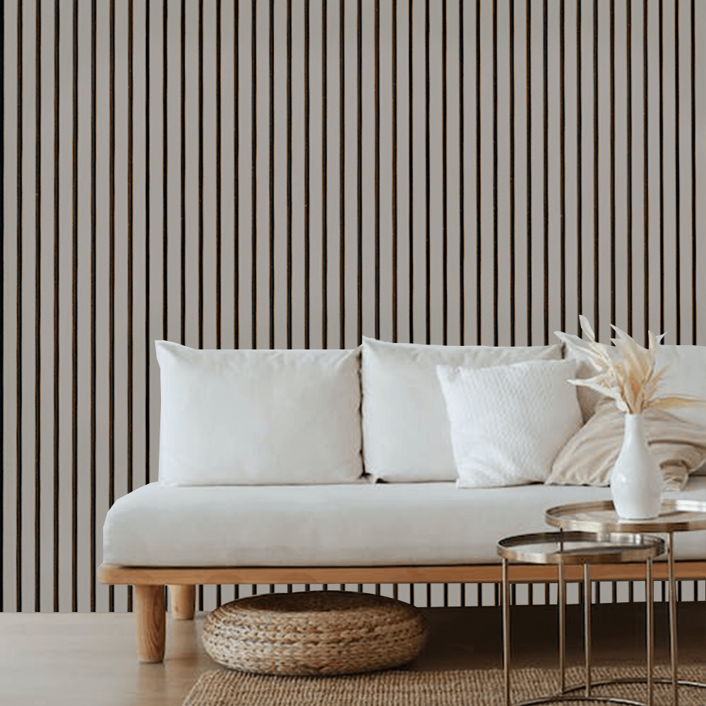 Grey Oak Wood Panel Wall – 100% Real Oak Finish