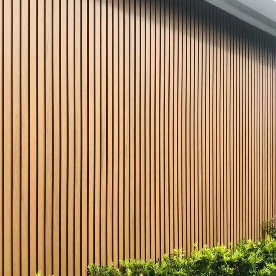 Wood Tech Exterior Siding Wall Panels (Light Teak Brown) - All Parts