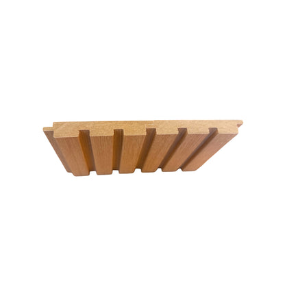 White Oak Fluted Wood Panels – MDF with PAS Coating ,  4-Pack – Modern Slat Design for Residential  & Commercial Use