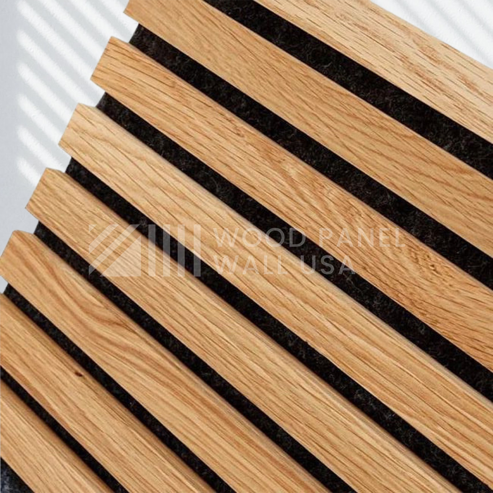 Real Solid Oak Acoustic Slat Wood Panels - Premium Quality & Original Oak Wood