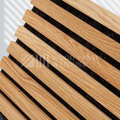 Real Solid Oak Acoustic Slat Wood Panels - Premium Quality & Original Oak Wood
