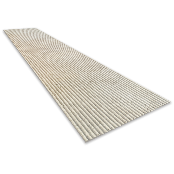 Milan Flexible Panel, Ultra-Thin Natural Stone Veneer – 10′ Convex Half Moon Ridge Style
