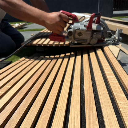 Real Solid Oak Acoustic Slat Wood Panels - Premium Quality & Original Oak Wood