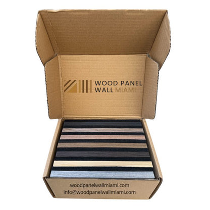 3 Sided Premium Wood Panels Sample Box – 7 Colors