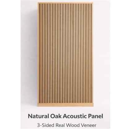 Premium 3-Sided Wood Veneer Acoustical Panels – Natural Oak