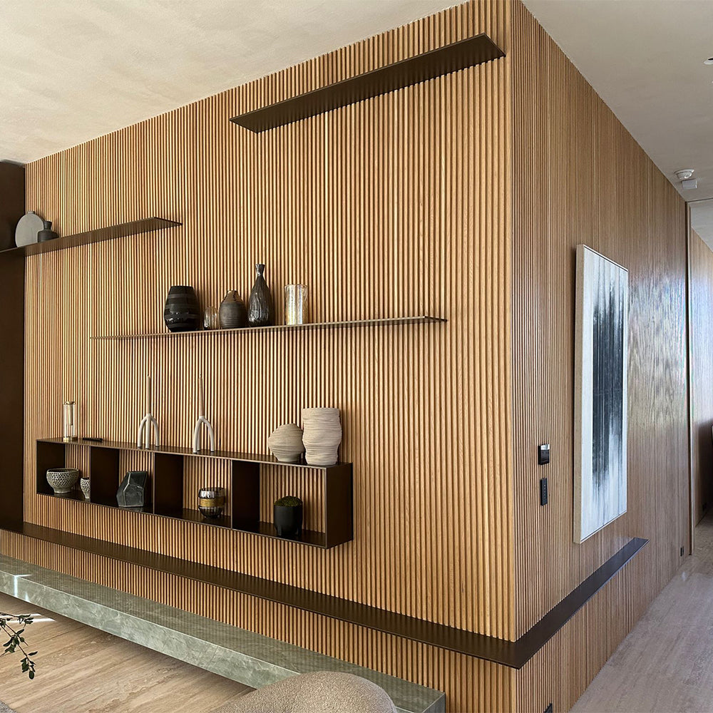 Real Solid Oak Acoustic Slat Wood Panels - Premium Quality & Original Oak Wood