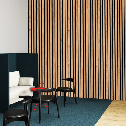 Real Solid Oak Acoustic Slat Wood Panels - Premium Quality & Original Oak Wood