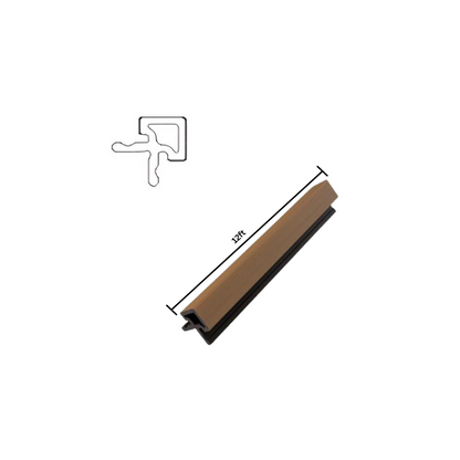 Wood Tech Exterior Siding Wall Panels (Light Teak Brown) - All Parts
