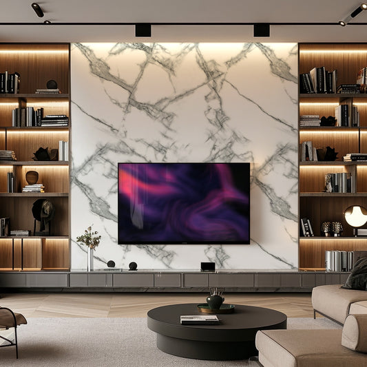 Marble Sheet - Royal Statuario 8 ft (L) x 4 ft (W)