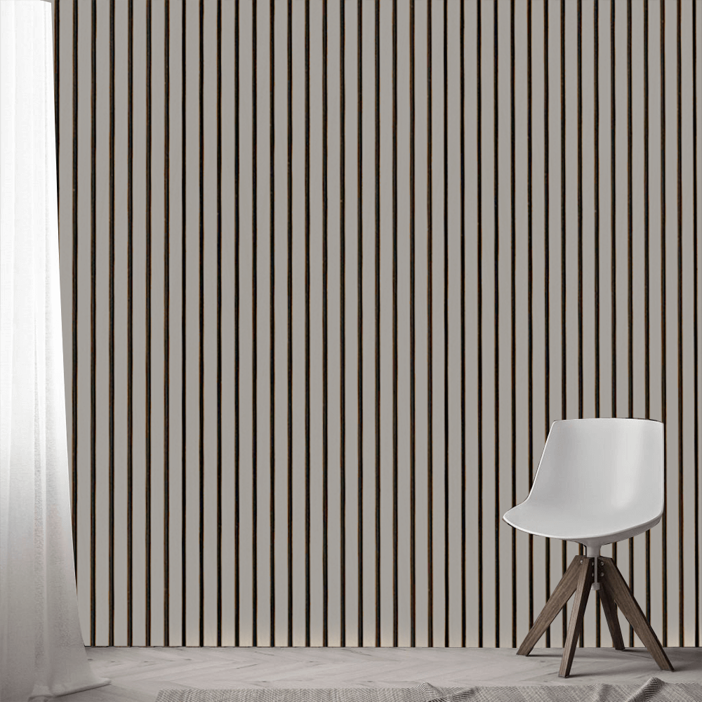 Grey Oak Wood Panel Wall – 100% Real Oak Finish