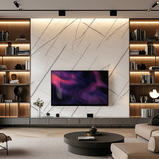 Marble Sheet - Calacatta Noir Vein 8 ft (L) x 4 ft (W)