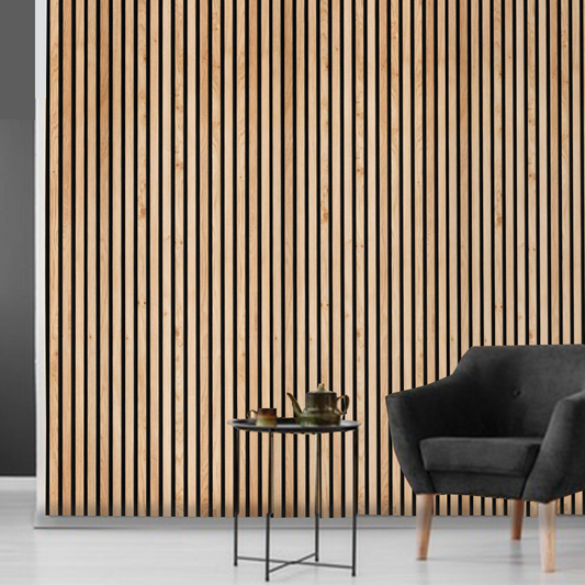 Real Solid Oak Acoustic Slat Wood Panels - Premium Quality & Original Oak Wood