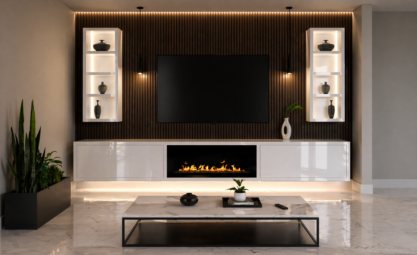 Premium 3-Sided Natural Wood Panels – Brown Oak Smoke