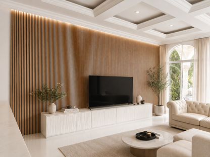 Premium 3-Sided Natural Wood Panels – Natural Oak