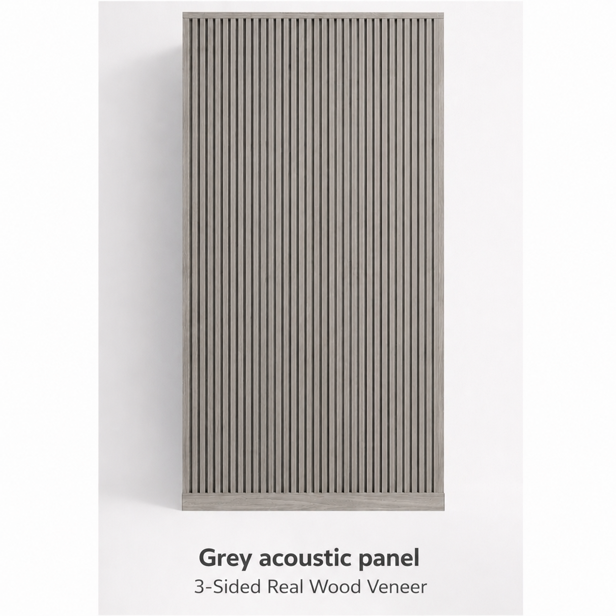 Premium 3-Sided Natural Wood Panels – Grey