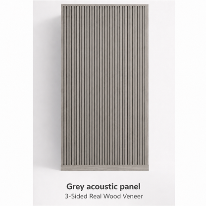 Premium 3-Sided Natural Wood Panels – Grey