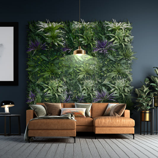 Green Wall Plastic Grass Panel – Lush Artificial Garden For Indoor & Outdoor Décor - Tropical Garden