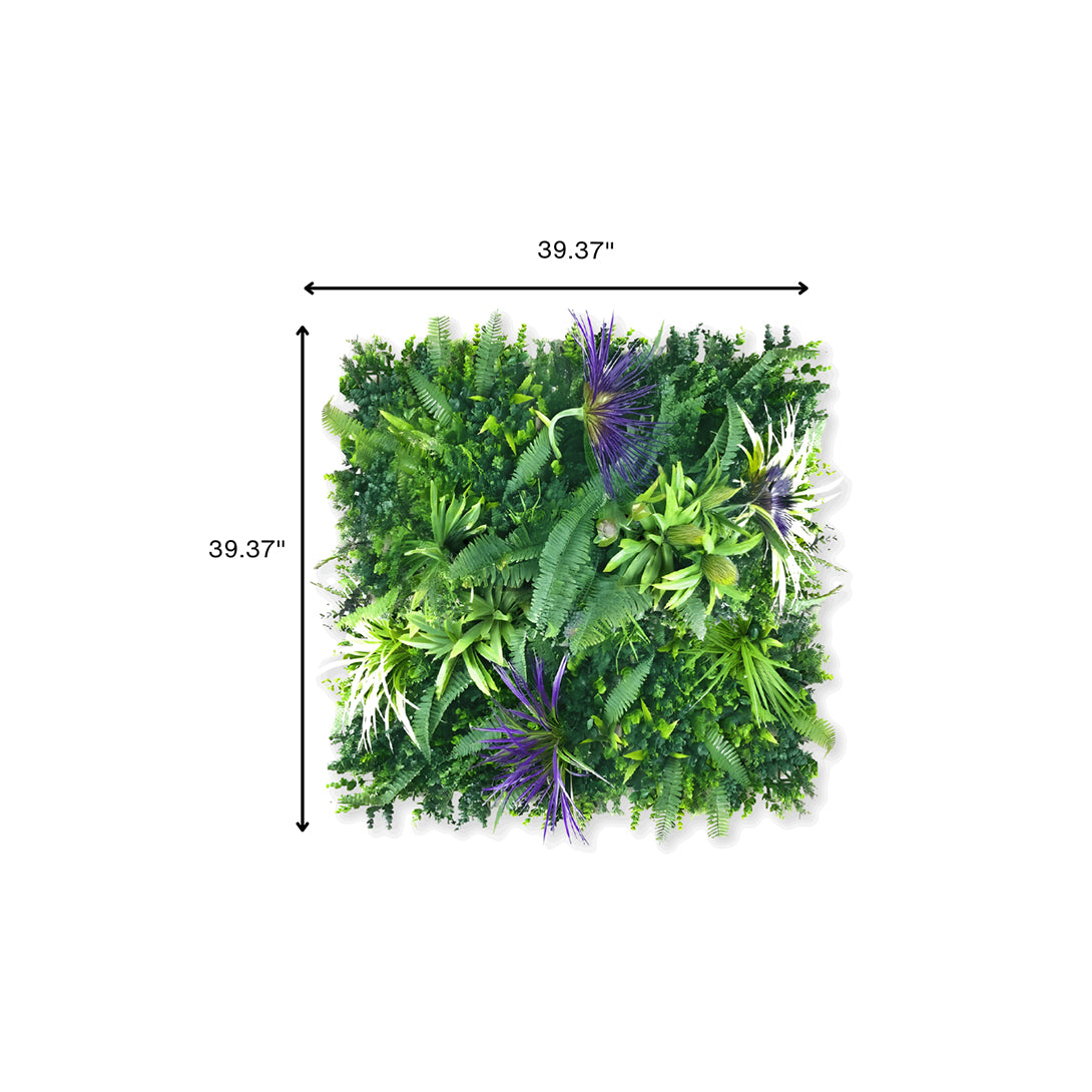 Green Wall Plastic Grass Panel – Lush Artificial Garden For Indoor & Outdoor Décor - Tropical Garden
