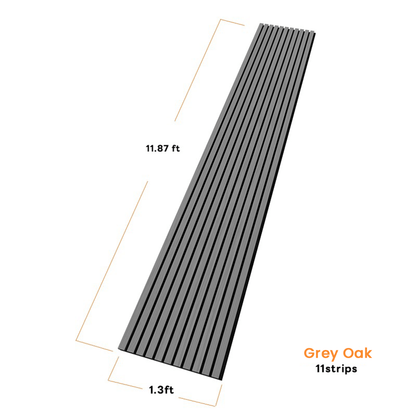Grey Oak Wood Panel Wall – 100% Real Oak Finish