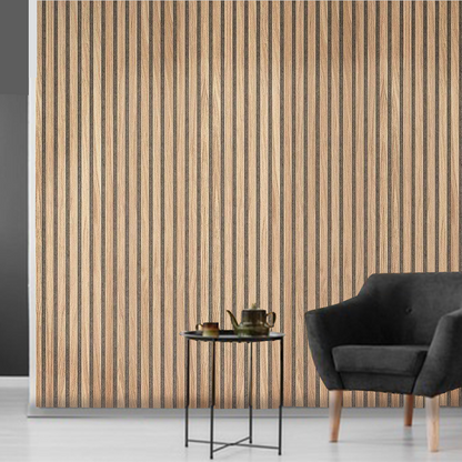 Oak Grey Felt | Acoustic Slat Wood Panel Wall | 8ft 2 Pack – 100% Real Oak Finish