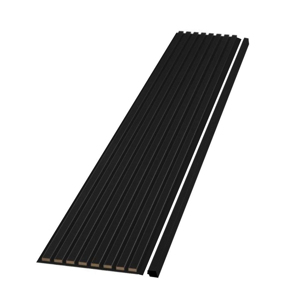 Wood Panels Corner Moulding (Black)