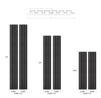 Wood Tech Exterior Siding Wall Panels (Black) - All Parts
