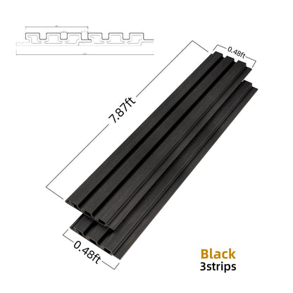 Wood Tech Siding Exterior Wall Panel - Black