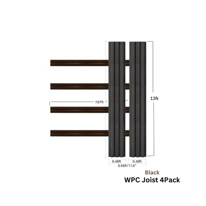 Wood Tech Exterior Siding Wall Panels (Black) - All Parts