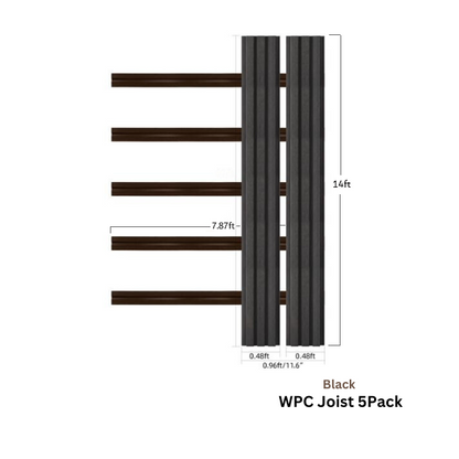 Wood Tech Exterior Siding Wall Panels (Black) - All Parts