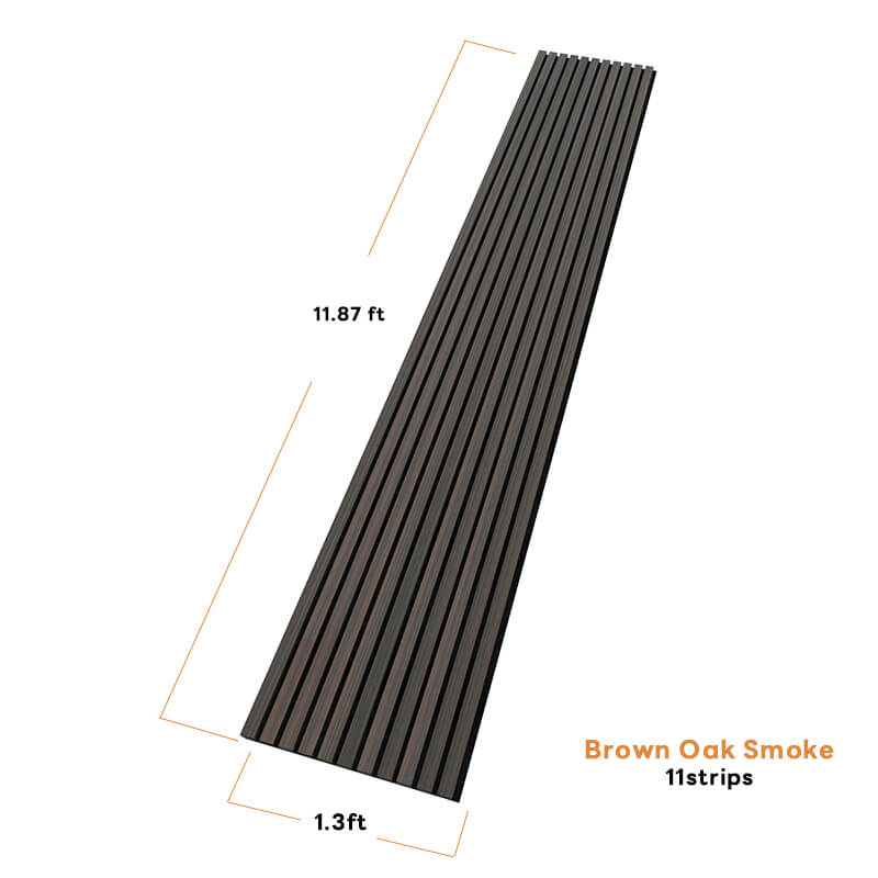 Brown Oak Smoke Wood Panel Wall – 100% Real Oak Finish