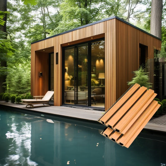 Wood Tech Siding Exterior Wall Panel - Maple Oak