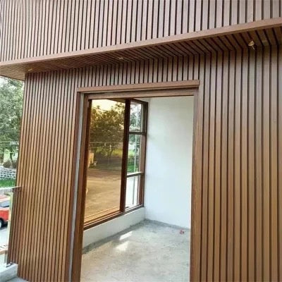 Wood Tech Exterior Siding Wall Panels (Light Teak Brown) - All Parts