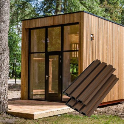 Wood Tech Siding Exterior Wall Panel - Teak Light Brown