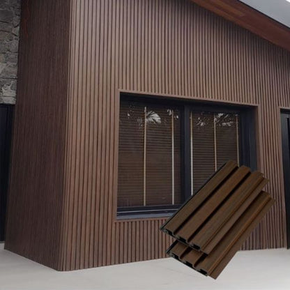 Wood Tech Exterior Siding Wall Panels (Walnut Brown) - All Parts