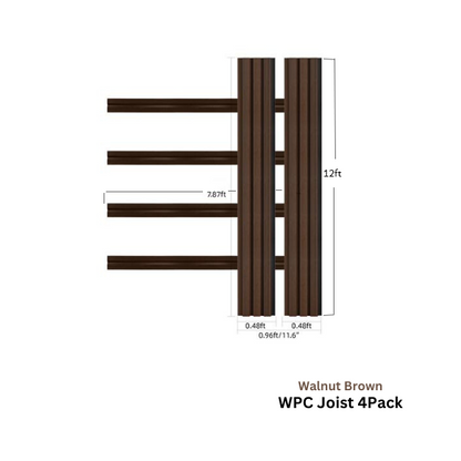 Wood Tech Exterior Siding Wall Panels (Walnut Brown) - All Parts