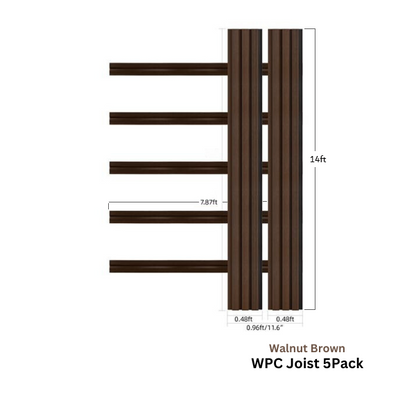 Wood Tech Exterior Siding Wall Panels (Walnut Brown) - All Parts