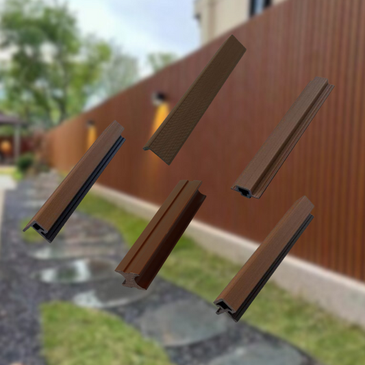 Wood Tech Exterior Siding Wall Panels (Walnut Brown) - All Parts