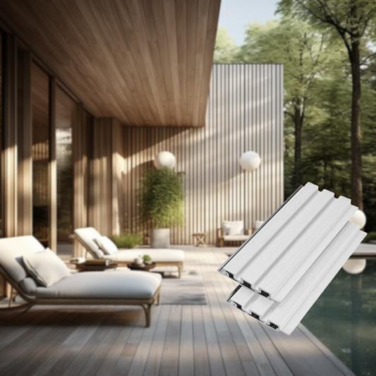 Wood Tech Siding Exterior Wall Panel - White