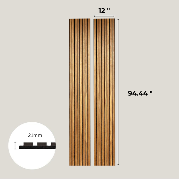 White Oak Wood Panel Wall – 100% Real Oak Finish