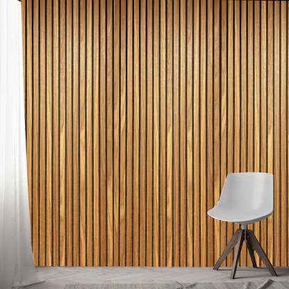 White Oak Wood Panel Wall – 100% Real Oak Finish