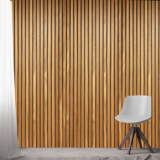 White Oak Wood Panel Wall – 100% Real Oak Finish