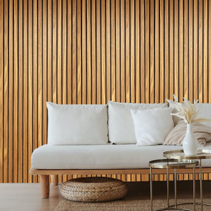 White Oak Wood Panel Wall – 100% Real Oak Finish